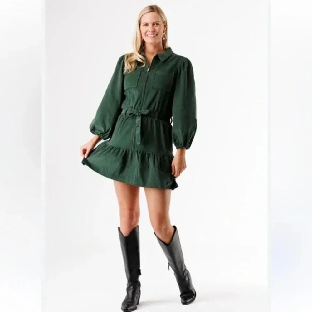 Smith & Quinn Dallas Dress - Vine Corduroy - Picture 2 of 6